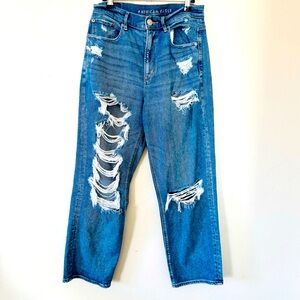 American Eagle Distressed Highest Rise 90s Boyfriend Jeans Size 8R